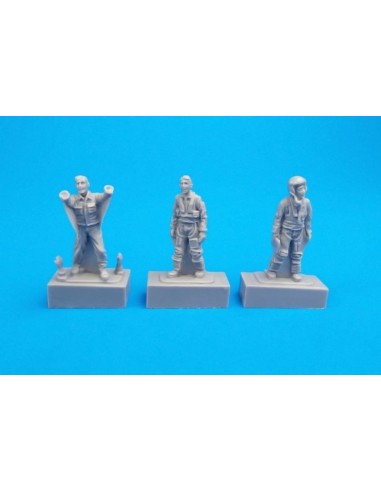 Two French Pilots and a  Mechanic 