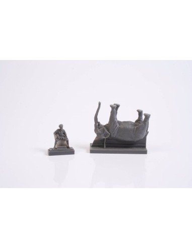 Mechanic of India WWII+Elephant with Mahout (2 fig.+elephant) 