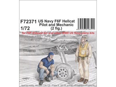 US Navy F6F Hellcat Pilot and Mechanic 