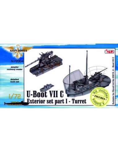 U-Boot Typ VII C Außendetails I Turm für Revell-Bausatz 