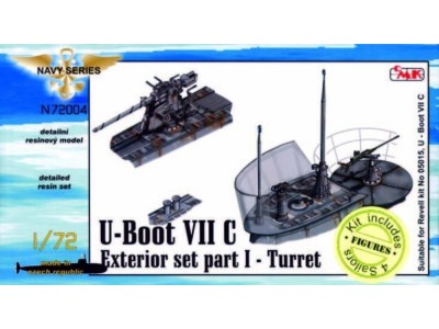 U-Boot Typ VII C Außendetails I Turm für Revell-Bausatz 