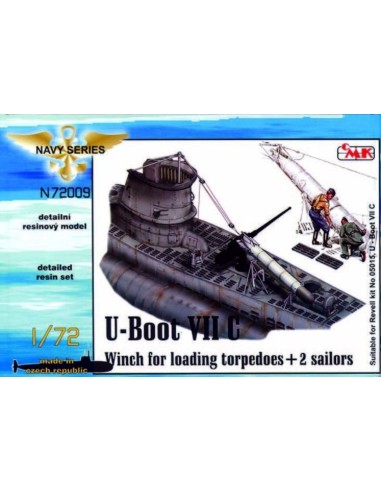 U-Boot Typ VII C Torpedowinsch für Revell-Bausatz 