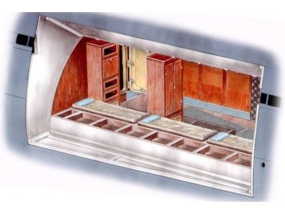 U-Boot typ IX Front Crew Quarters f.REV 