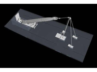 U-Boot IX Bow Torpedo w/Loading Winch and Cart,for Revell kit 