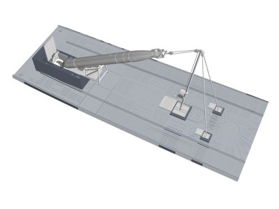 U-Boot IX Bow Torpedo w/Loading Winch and Cart,for Revell kit 