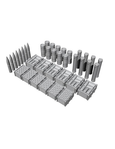 U-Boot VII-IX Ammo and Food Supplies, for Revell 