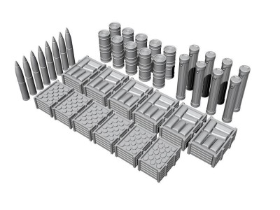 U-Boot VII-IX Ammo and Food Supplies, for Revell 