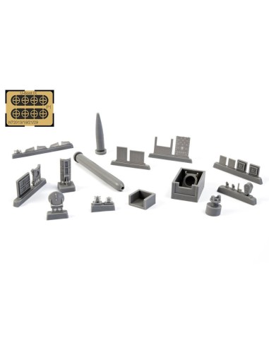 U-Boot IX Stern Torpedo w/Loading Winch and Cart,for Revell kit 