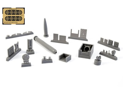 U-Boot IX Stern Torpedo w/Loading Winch and Cart,for Revell kit 