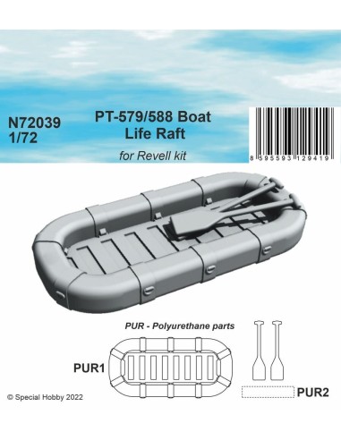 PT-579/588 Boat Life Raft 1/72 