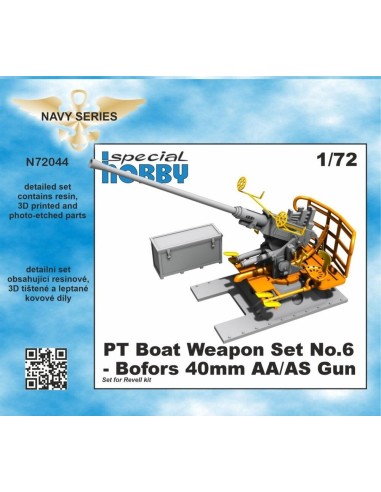 PT Boat Weapon Set No.6 - Bofors 40mm AA/AS Gun 1/72 