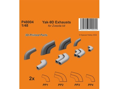 Yak-9D Exhausts 
