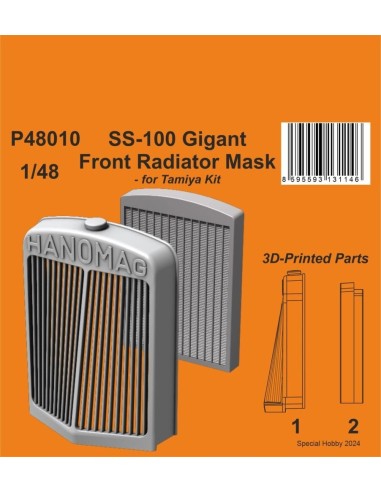 SS-100 Gigant Front Radiator Mask 1/48 
