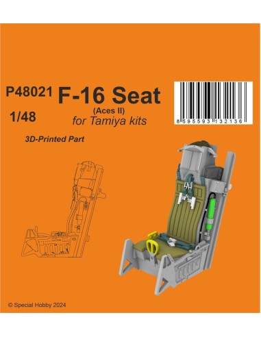 F-16 Seat (Aces II)  / for Tamiya kits 
