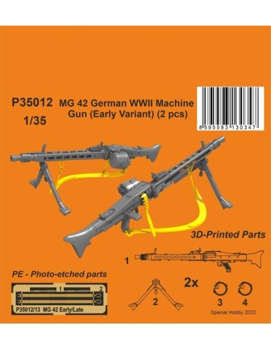 MG 42 German WWII Machine Gun (Early Variant) 1/35 