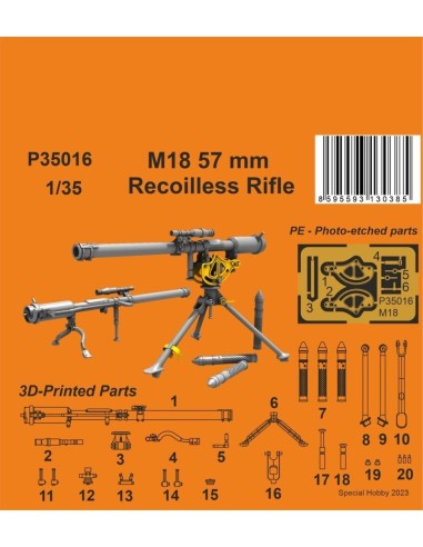 M18 57 mm Recoilless Rifle 1/35 