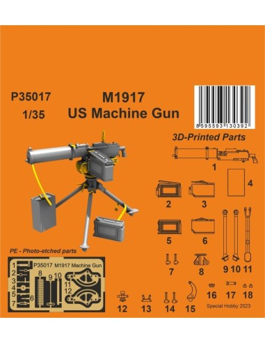 M1917 US Machine Gun 1/35 