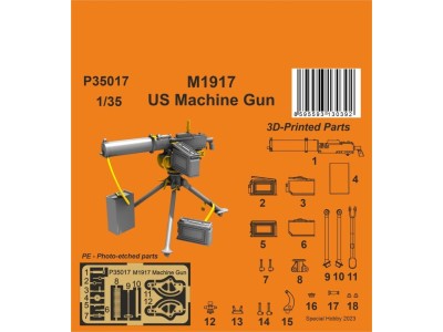 M1917 US Machine Gun 1/35 