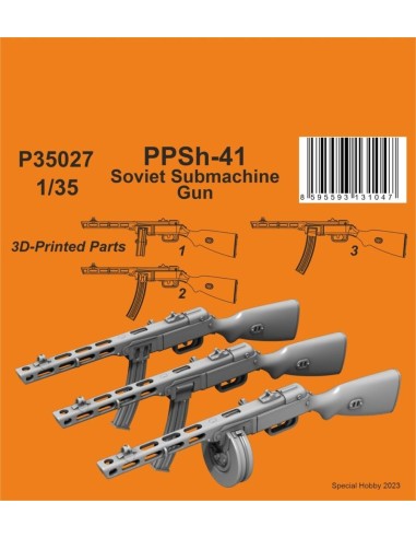 PPSh-41 Soviet Submachine Gun 1/35 