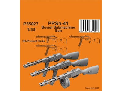 PPSh-41 Soviet Submachine Gun 1/35 