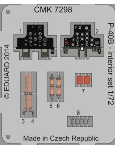 P-40B/C-Interior set for Airfix 
