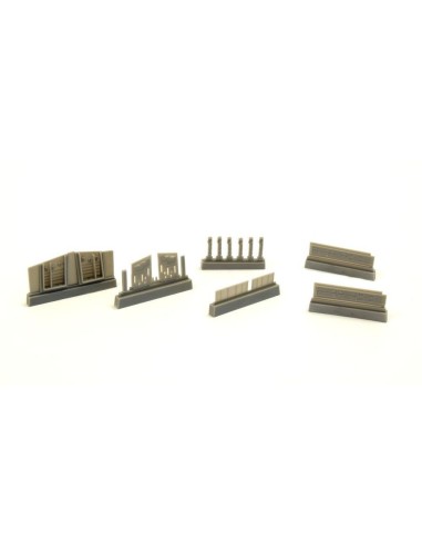 P-40-Undercarriage Set(contains wheel structure and Canvas covers) 