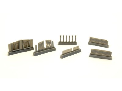 P-40-Undercarriage Set(contains wheel structure and Canvas covers) 