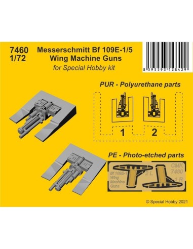 Messerschmitt Bf 109E-1/5 Wing Machine Guns 