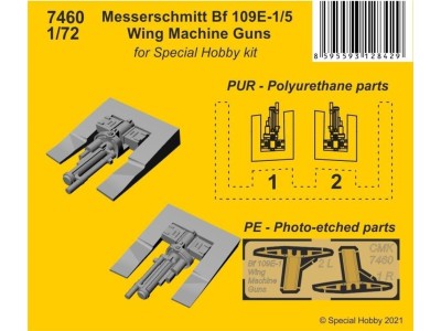 Messerschmitt Bf 109E-1/5 Wing Machine Guns 