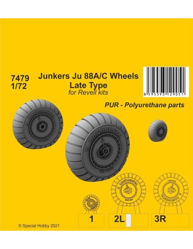 Junkers Ju 88A/C Wheels Late Type 