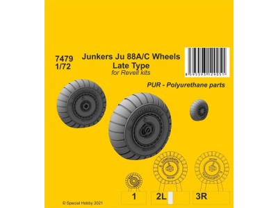 Junkers Ju 88A/C Wheels Late Type 
