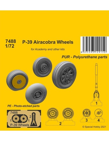 P-39 Airacobra Wheels and Front Leg 