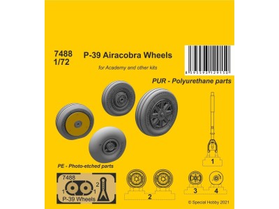 P-39 Airacobra Wheels and Front Leg 