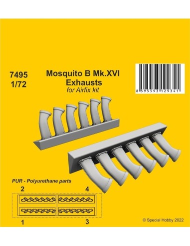 Mosquito B Mk.XVI Exhausts 