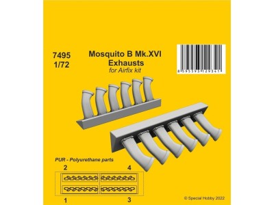 Mosquito B Mk.XVI Exhausts 
