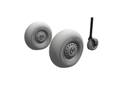 Lancaster Mk.I/III Mainwheels and Tailwheel w/Leg 