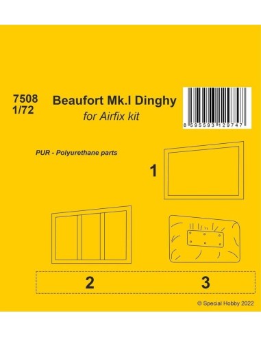 Beaufort Mk.I Dinghy 1/72 / for Airfix kit 