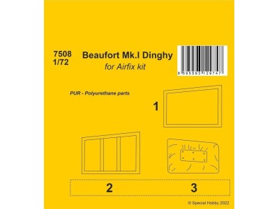 Beaufort Mk.I Dinghy 1/72 / for Airfix kit 