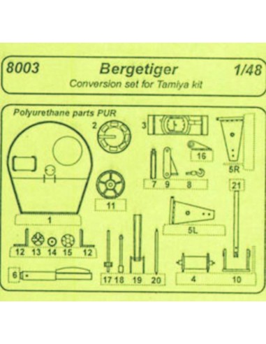 Bergetiger - conversion set für Tamiya Bausatz 