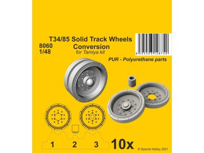 T34/85 Solid Track Wheels Conversion Set 