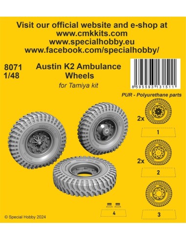 Austin K2 Ambulance 1/48 / for Tamiya kit 