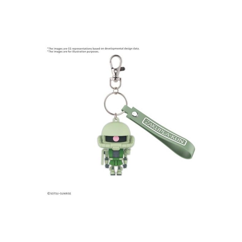 GUNDAM - ZAKUPLA-KUN 3D RUBBER MASCOT KEYCHAIN - Model Kit