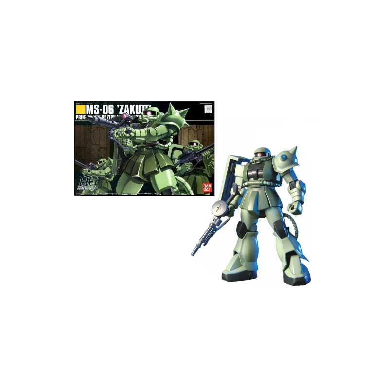 GUNDAM - HGUC 1/144 MS-06 Zaku II Mass Production - Model Kit