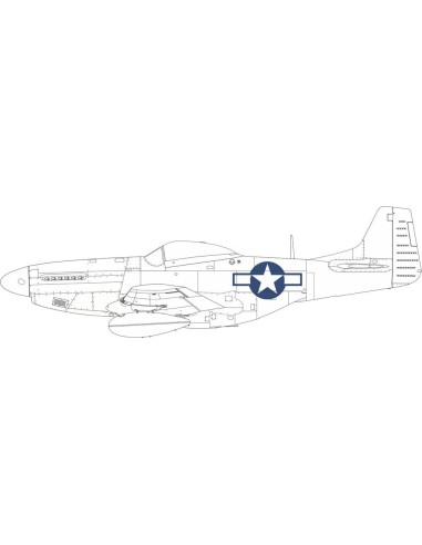 P-51D national insignia 1/48 EDUARD 