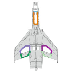 F-4E wheel bays 1/48 MENG 