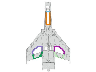 F-4E wheel bays 1/48 MENG 