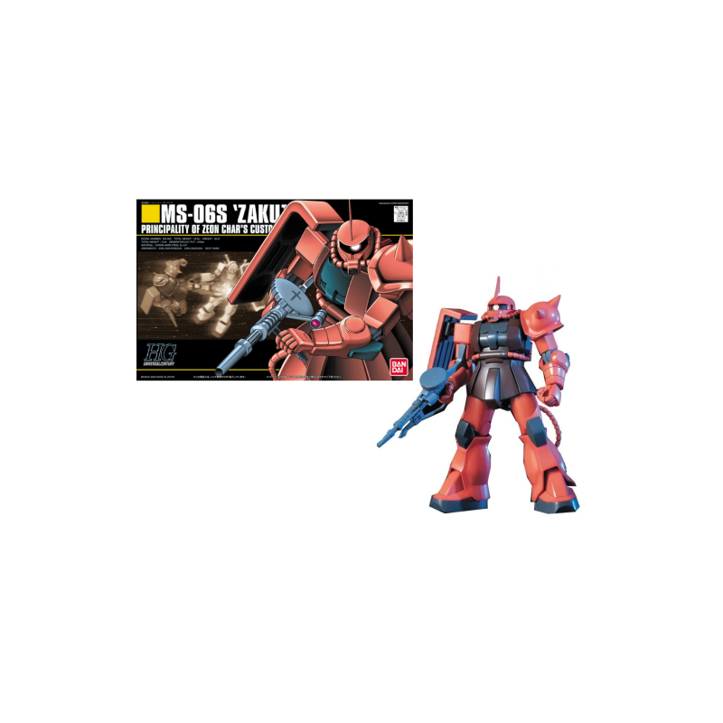 GUNDAM - HGUC 1/144 MS-06S Zaku II Mobile Suit - Model Kit