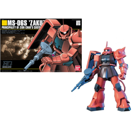 GUNDAM - HGUC 1/144 MS-06S Zaku II Mobile Suit - Model Kit