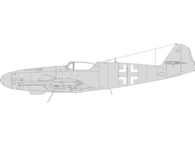 Bf 109K national insignia 1/48 EDUARD 