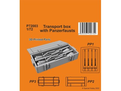 Transport box with Panzerfausts 